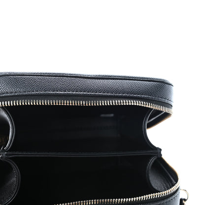Chanel Caviar Quilted Small CC Filigree Vanity Case Black 4 of 4