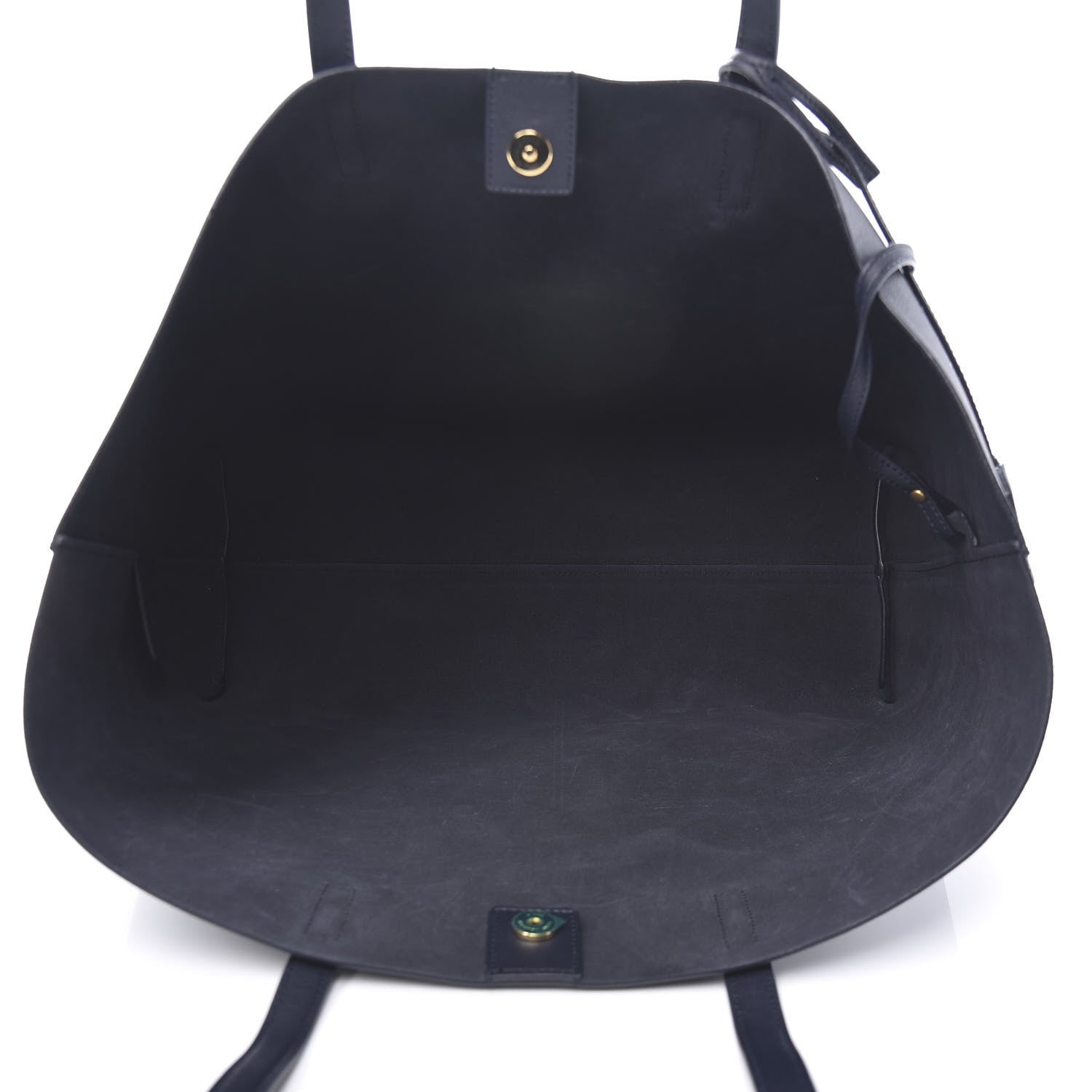 Saint Laurent Calfskin Large Shopping Tote Deep Marine 5 of 9