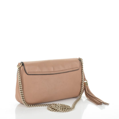Gucci Pebbled Calfskin Medium Soho Flap Crossbody Camelia 3 of 7