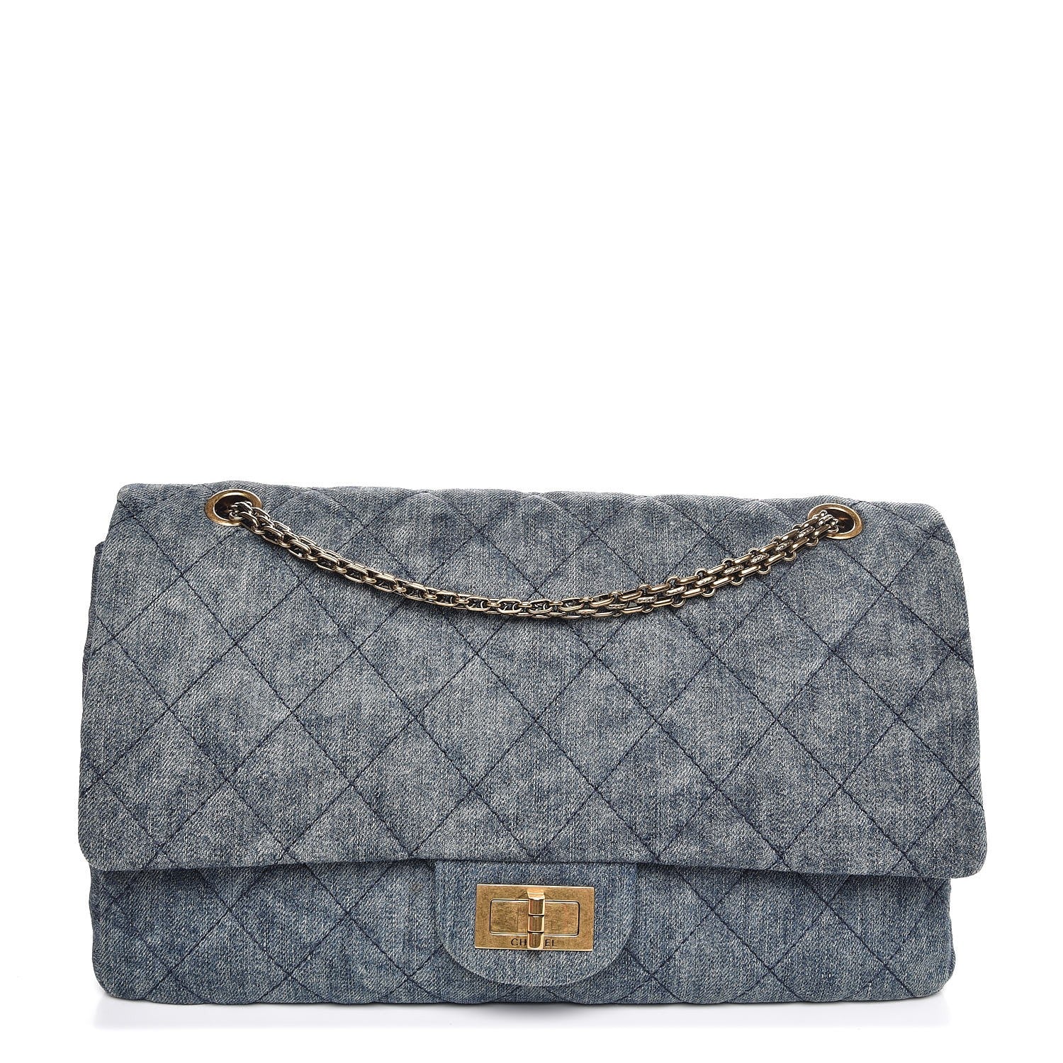 Chanel Denim Quilted 2.55 Reissue 227 Flap Blue 1 of 8
