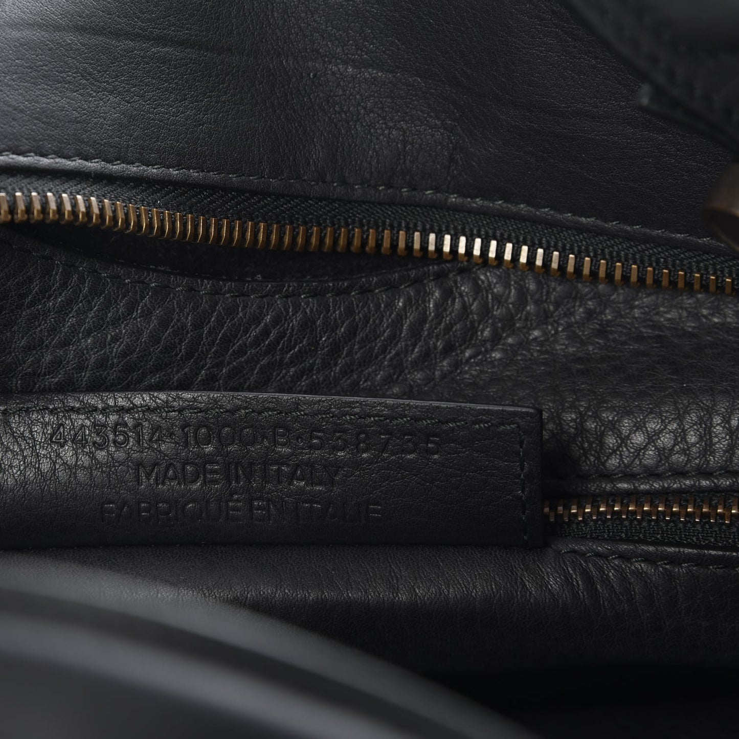 Veau Grana Perforated Blackout Hardware City Black