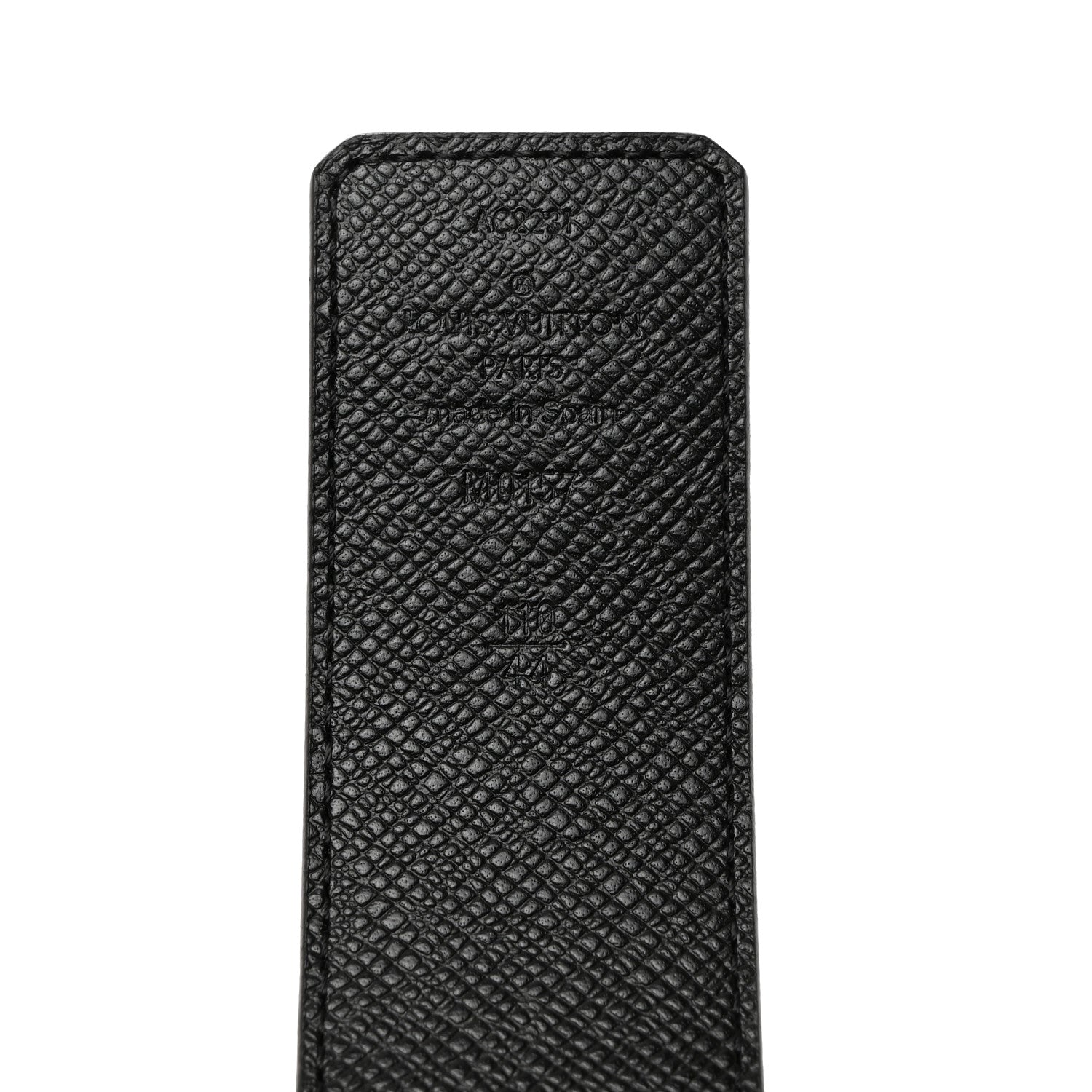 Louis Vuitton Monogram Eclipse Taigarama 40mm LV Initiales Reversible Belt 110 44 Black 5 of 7