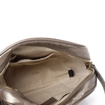 Gucci Metallic Pebbled Calfskin Small Soho Disco Bag Golden Beige 5 of 14