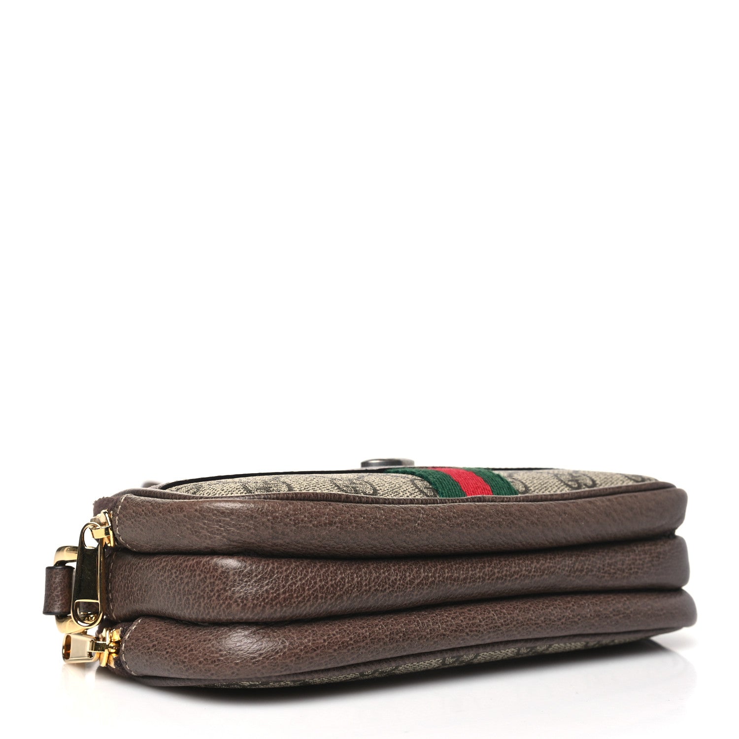 Gucci GG Supreme Monogram Web Mini Ophidia GG Bag Brown 4 of 12