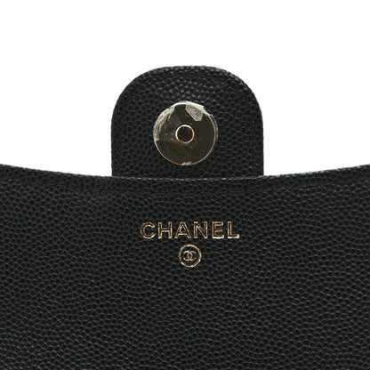 Chanel Caviar Quilted Flap Phone Holder With Chain Black 7 of 12