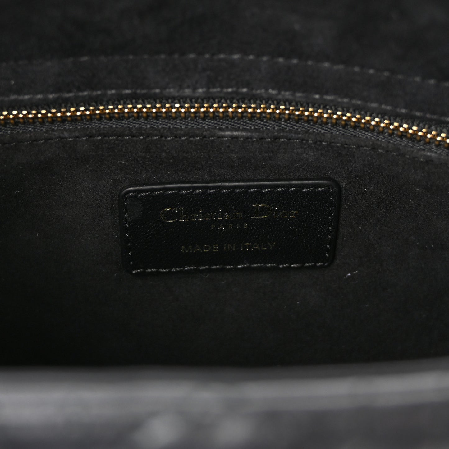 Lambskin Cannage Medium Lady Dior Black