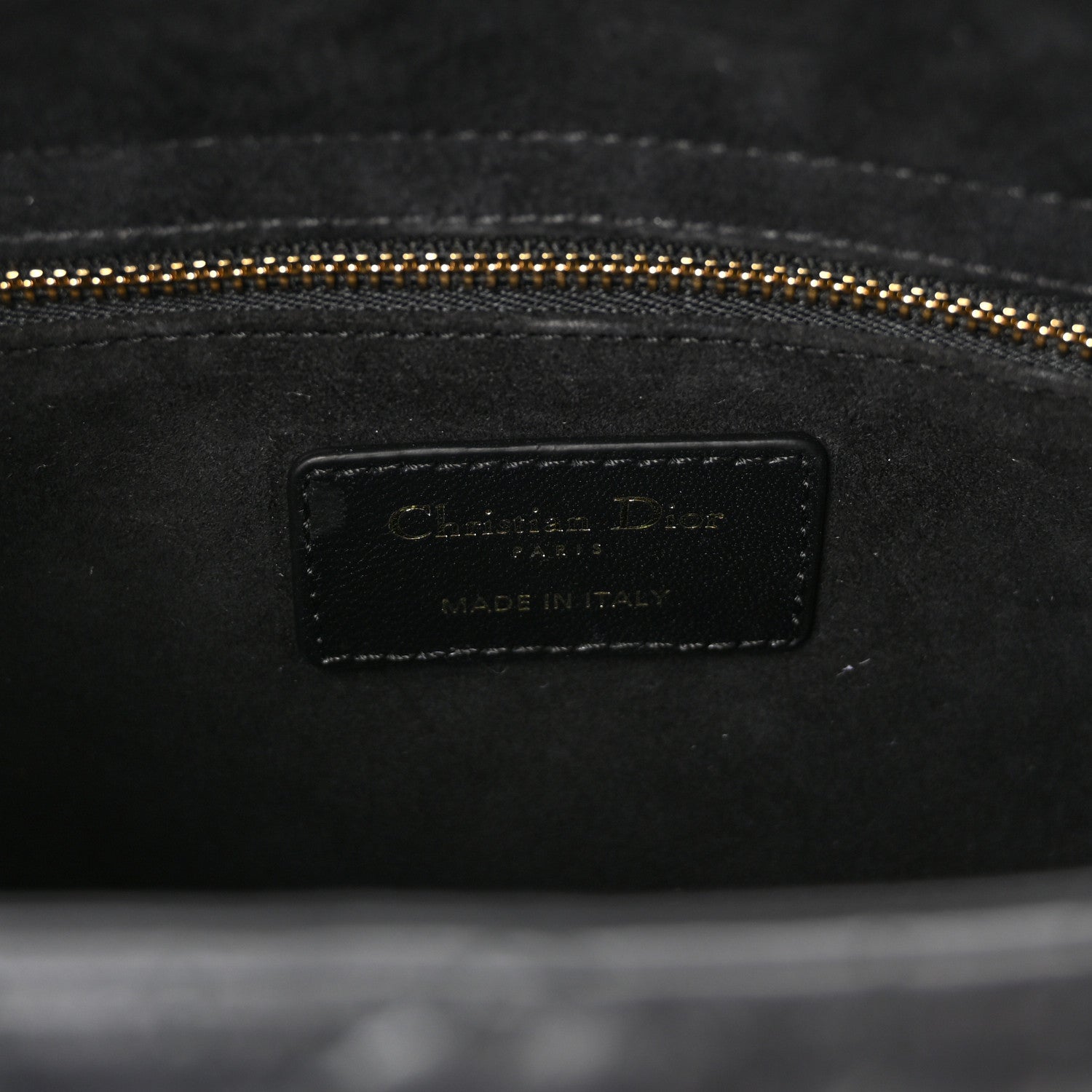 Christian Dior Lambskin Cannage Medium Lady Dior Black 6 of 9