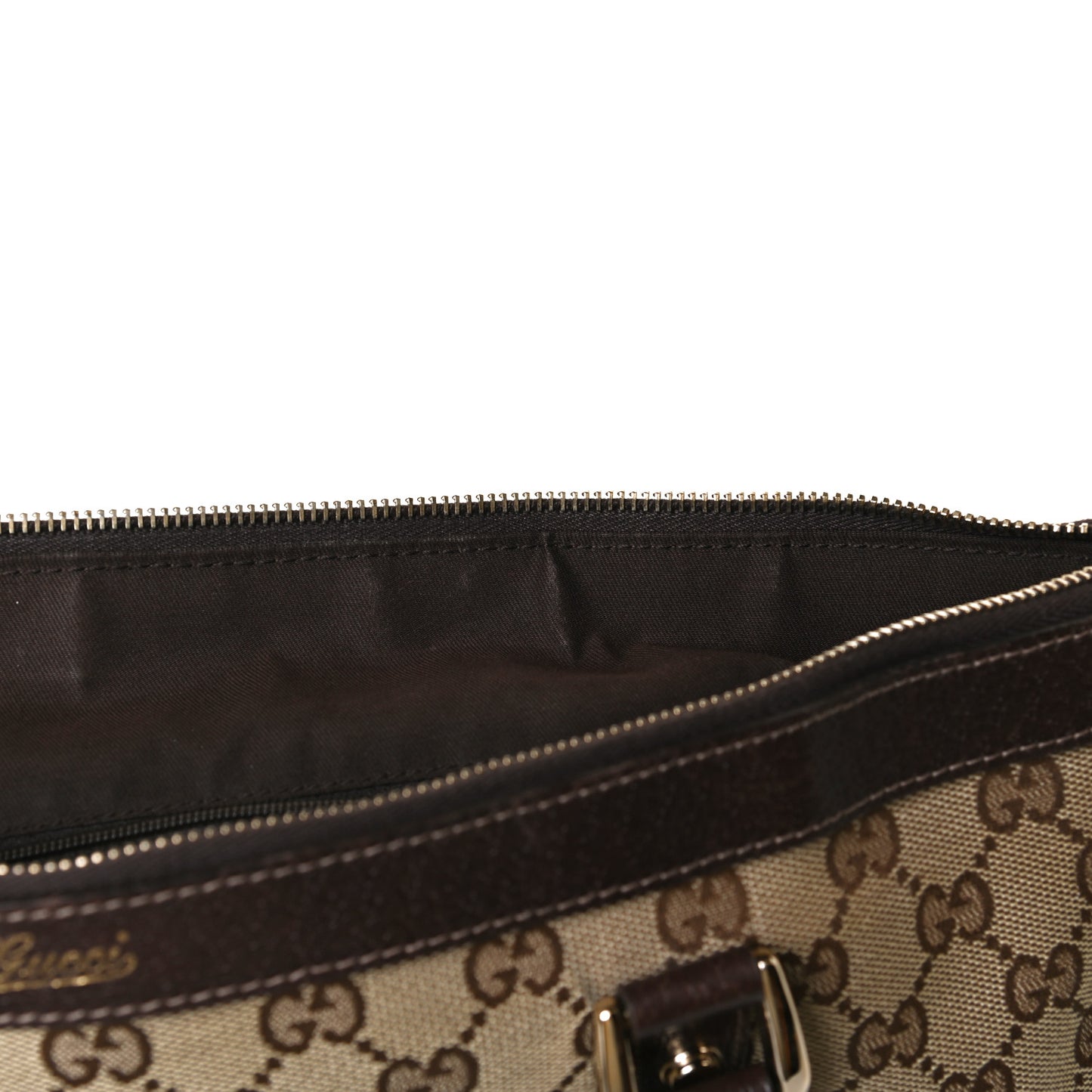 Monogram Medium Abbey Tote Dark Brown