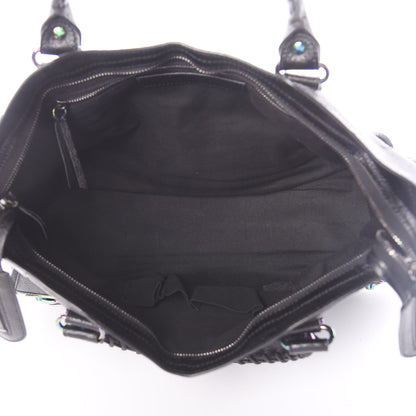 Balenciaga Chevre Iridescent Metallic Edge Hardware City Black 6 of 10