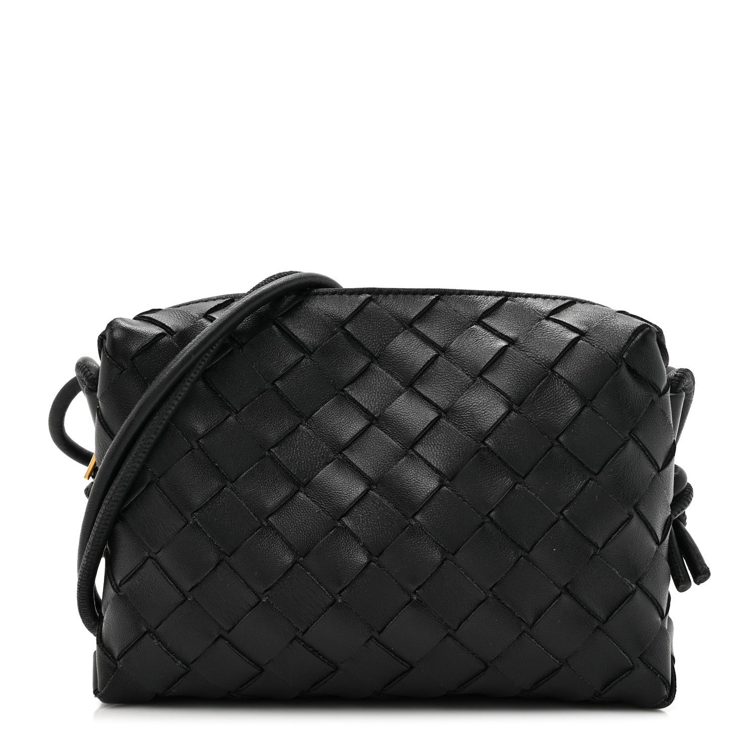 Bottega Veneta Nappa Intrecciato Mini Loop Camera Bag Black 1 of 9