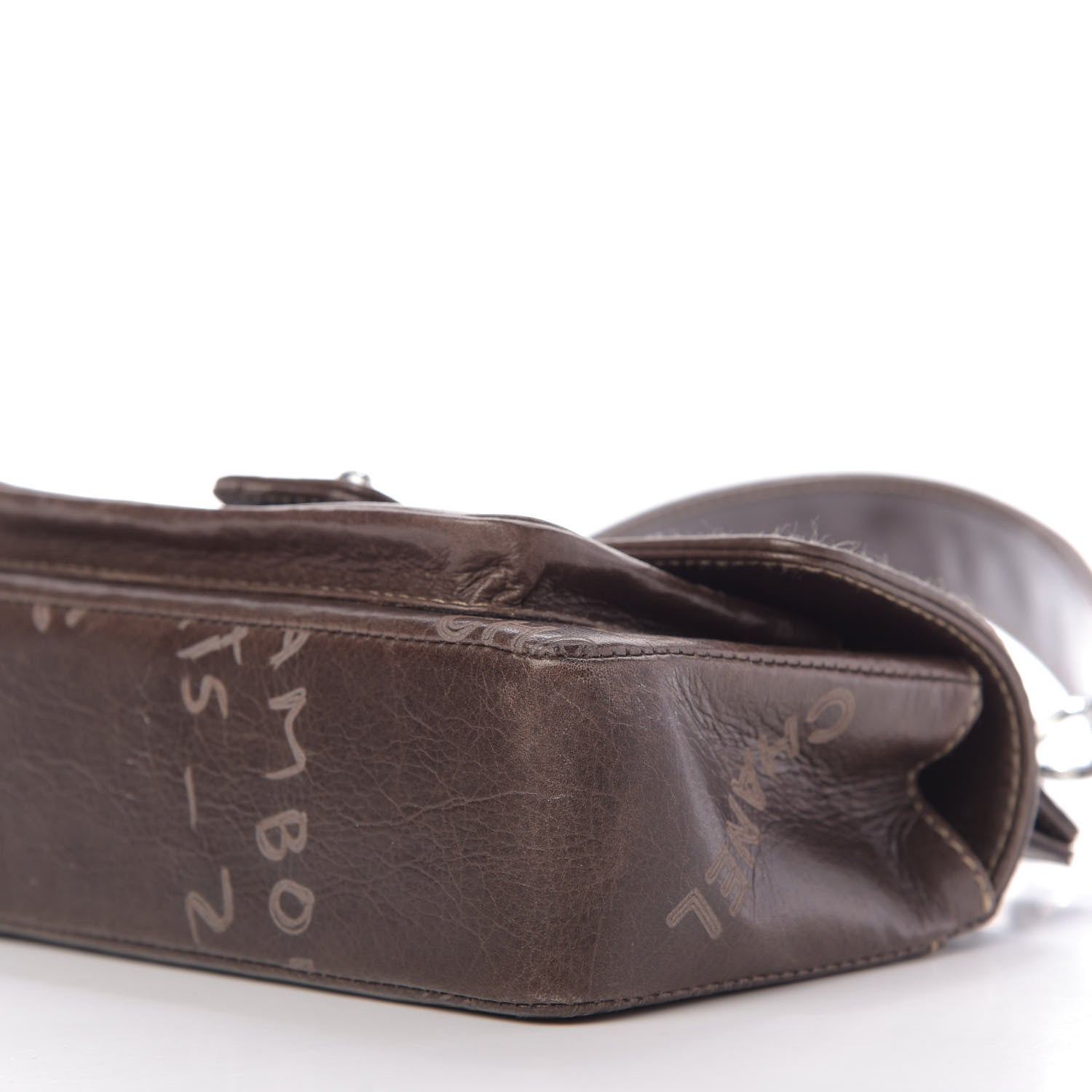 Chanel Calfskin Graffiti Flap Brown 7 of 10