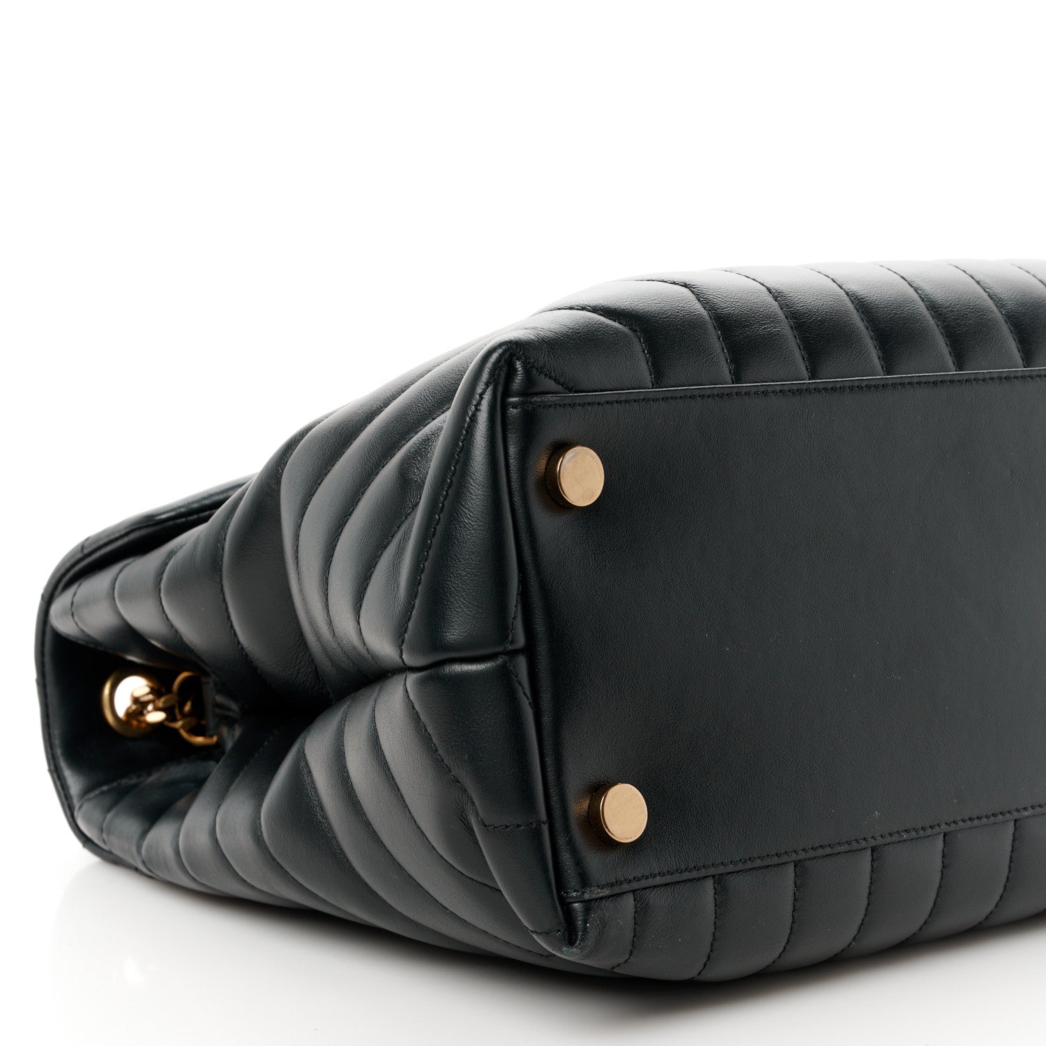 Saint Laurent Calfskin Y Quilted Monogram Large Loulou Chain Satchel Black 10 of 11