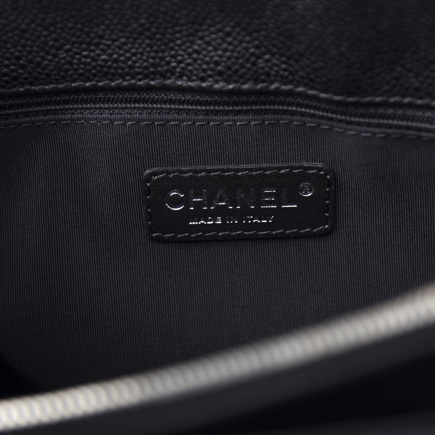Caviar Quilted Grand Shopping Tote GST Black