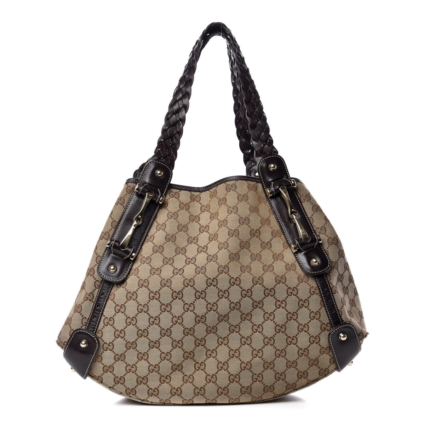 Monogram Medium Pelham Shoulder Bag Dark Brown