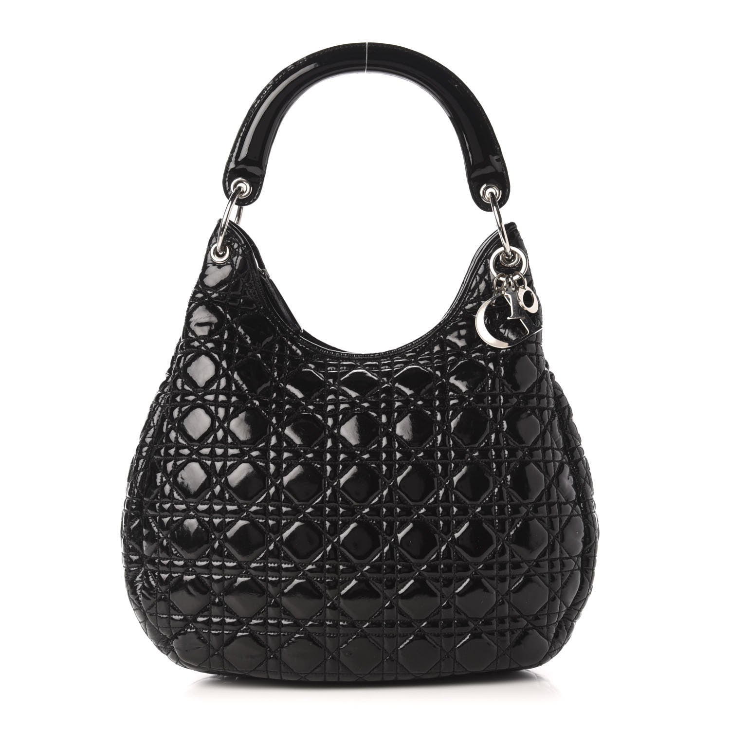 Christian Dior Patent Cannage Hobo Black 1 of 11