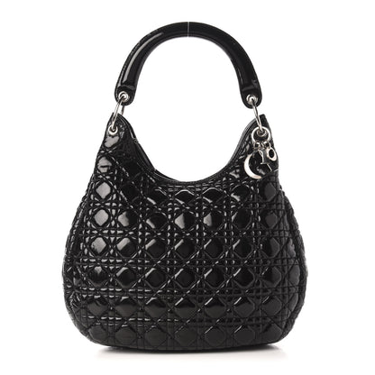 Christian Dior Patent Cannage Hobo Black 1 of 11
