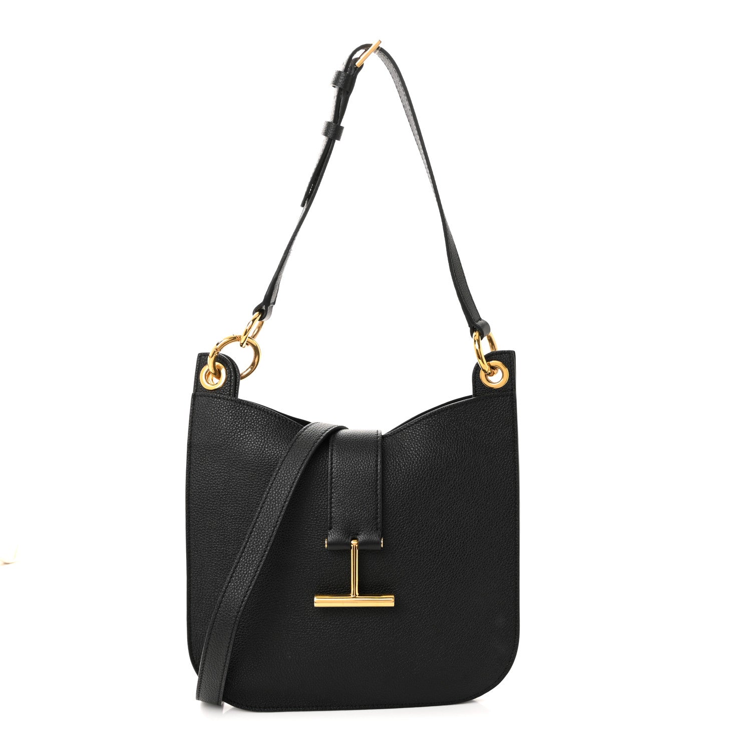 Tom Ford Grain Calfskin Small Tara Crossbody Black 1 of 9