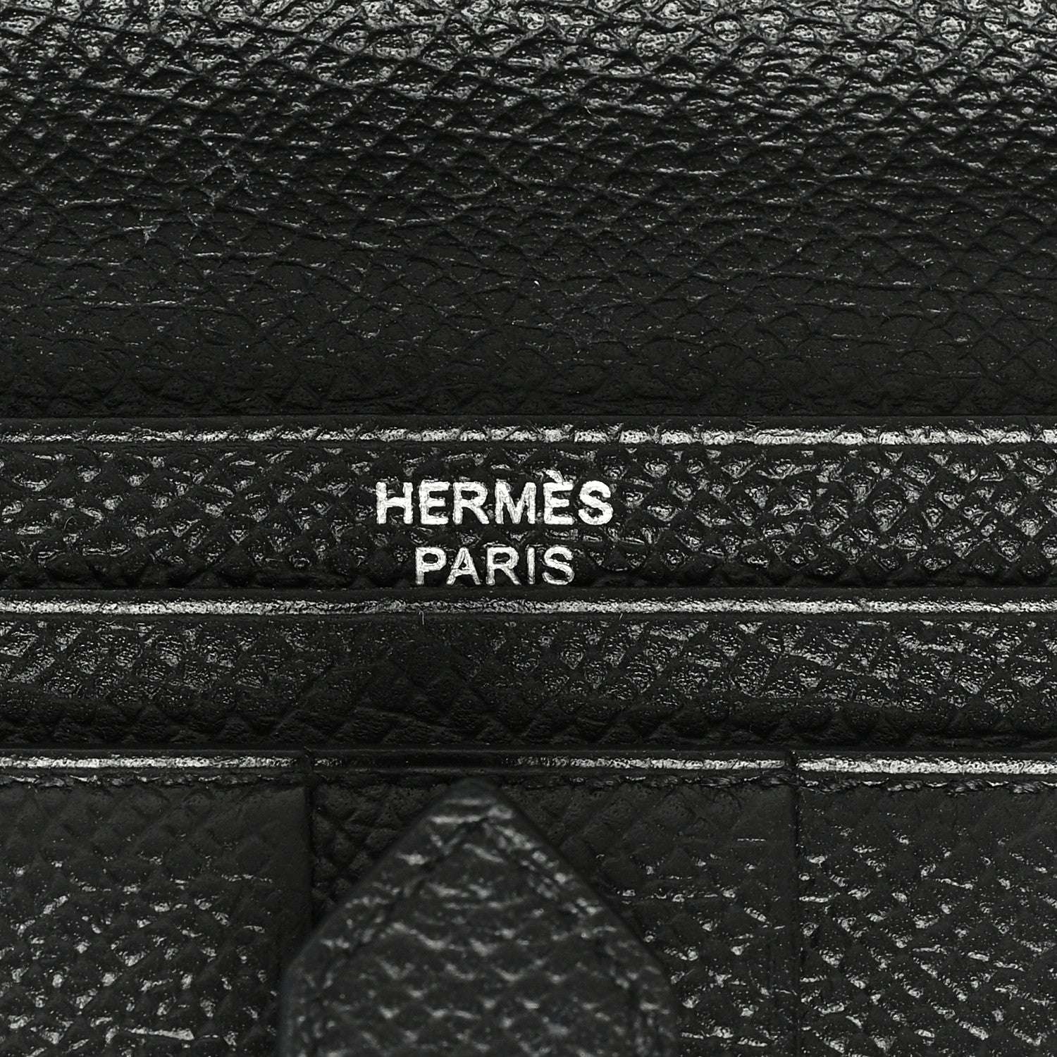 Hermes Epsom Bearn Gusset Wallet Black 6 of 6