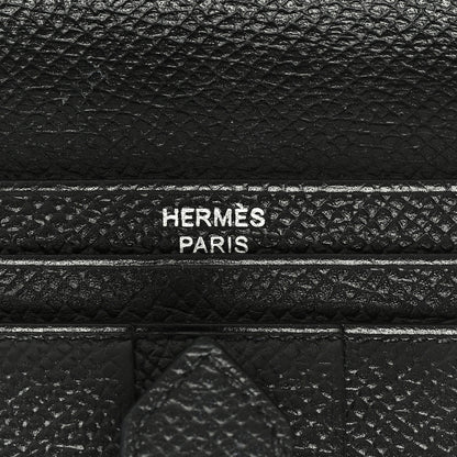 Hermes Epsom Bearn Gusset Wallet Black 6 of 6