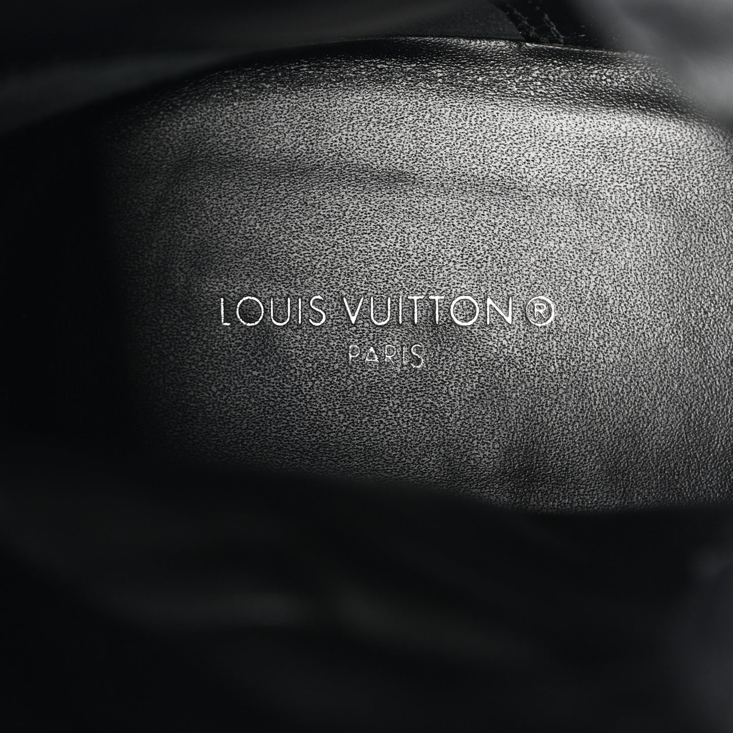 Velvet Calfskin Monogram Laureate Platform Desert Boots 41 Black White