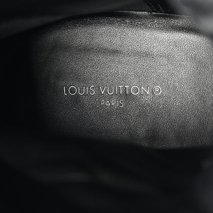 Louis Vuitton Velvet Calfskin Monogram Laureate Platform Desert Boots 41 Black White 7 of 8
