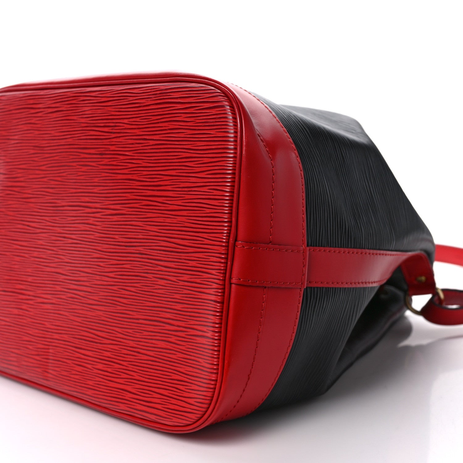 Louis Vuitton Epi Bi-Color Noe Castillan Red Black 8 of 10