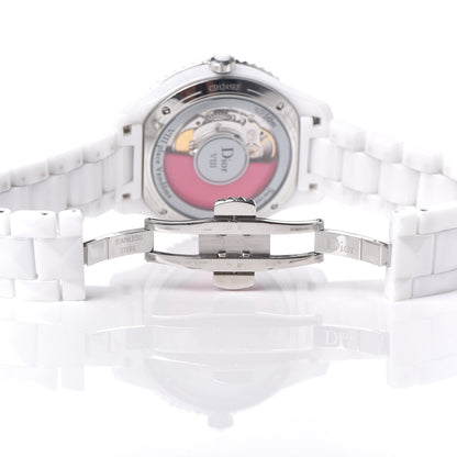 Christian Dior Stainless Steel Ceramic Pink Sapphire 38mm Dior VIII Automatic Watch White 6 of 7