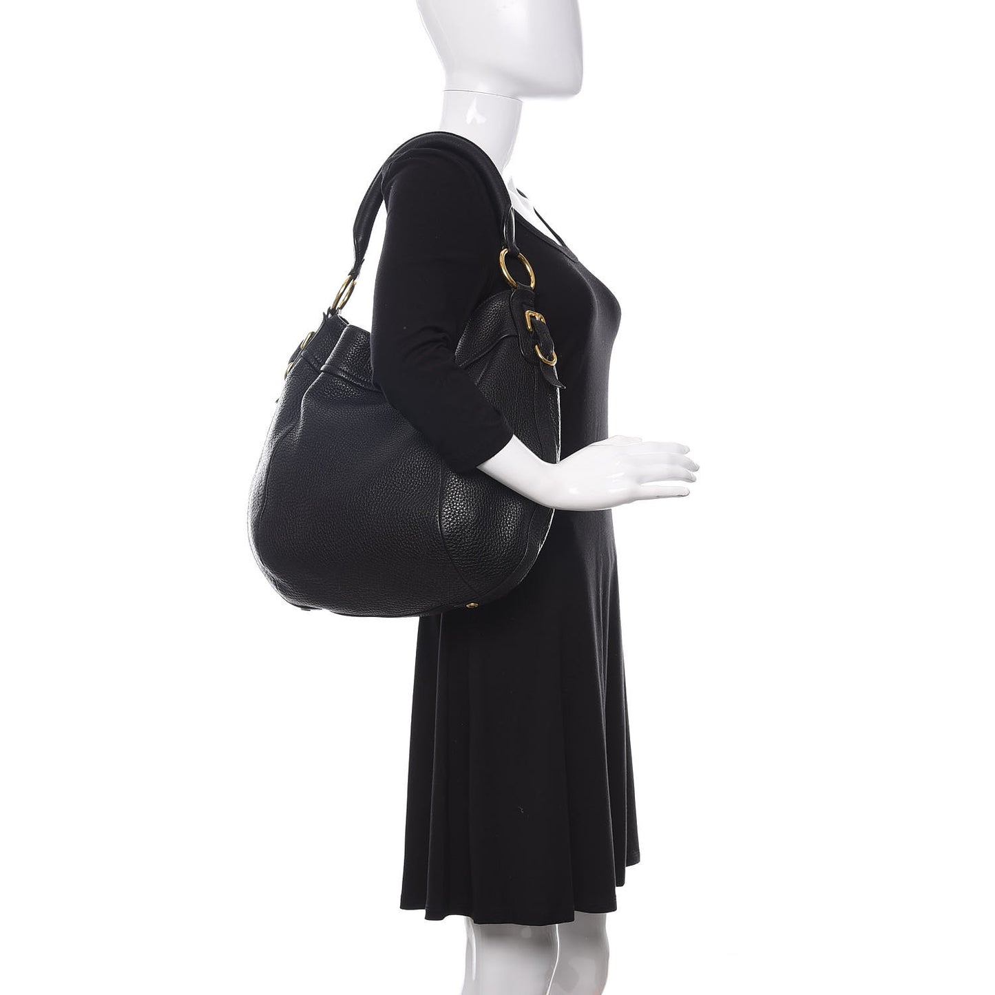 Vitello Daino Hobo Black