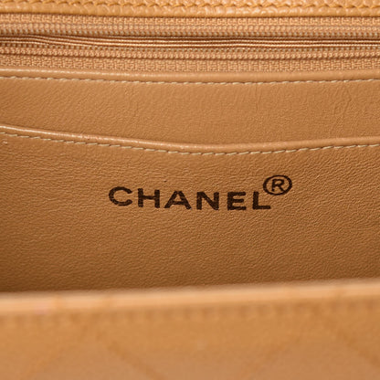 Chanel Caviar Stitched Jumbo Single Flap Beige 6 of 8