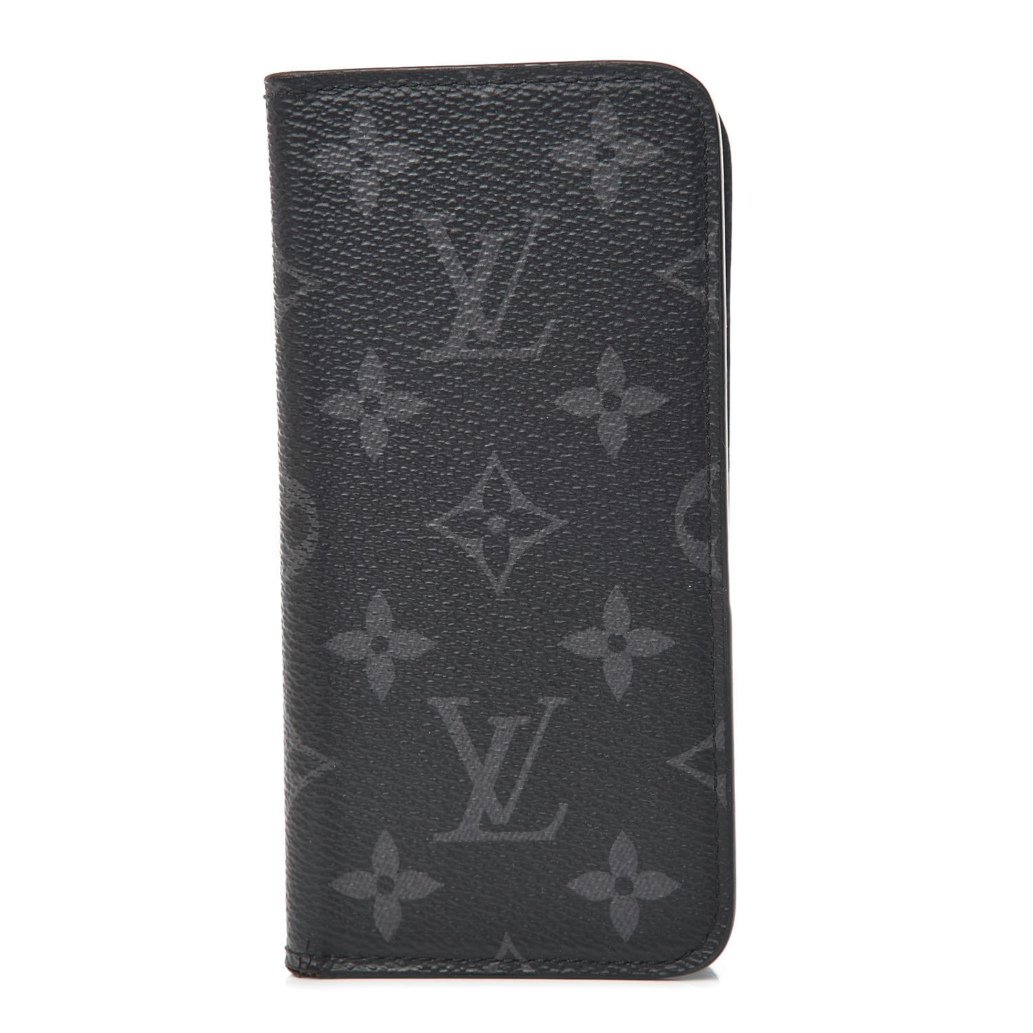 Louis Vuitton Monogram Eclipse iPhone X Folio Case 1 of 10