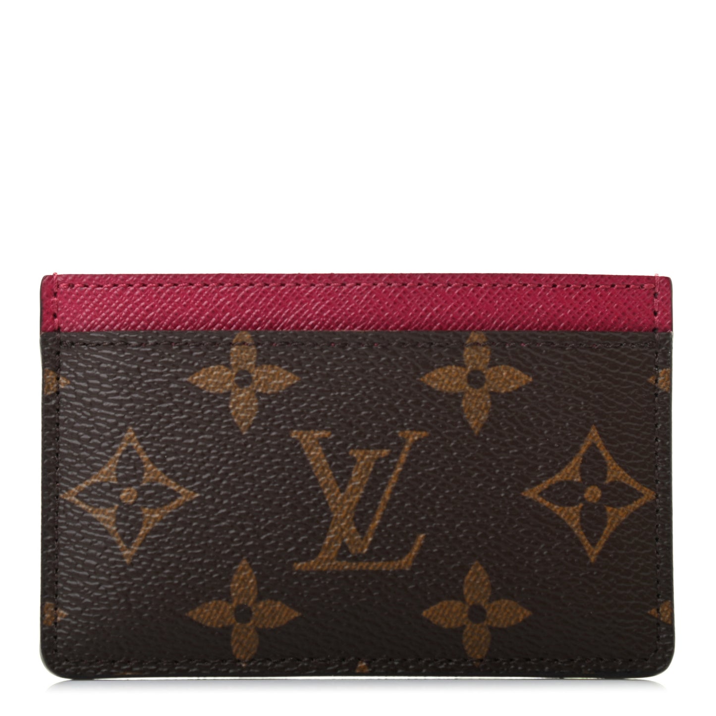 Monogram Card Holder Fuchsia
