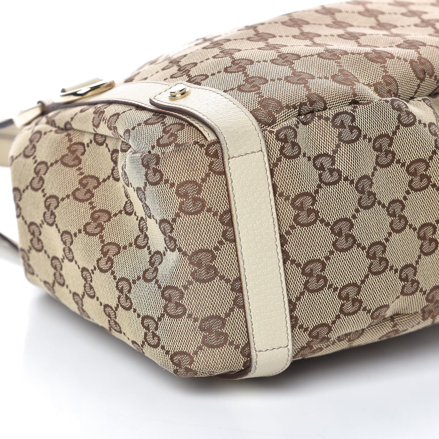 Monogram Medium Abbey Shoulder Bag Off White