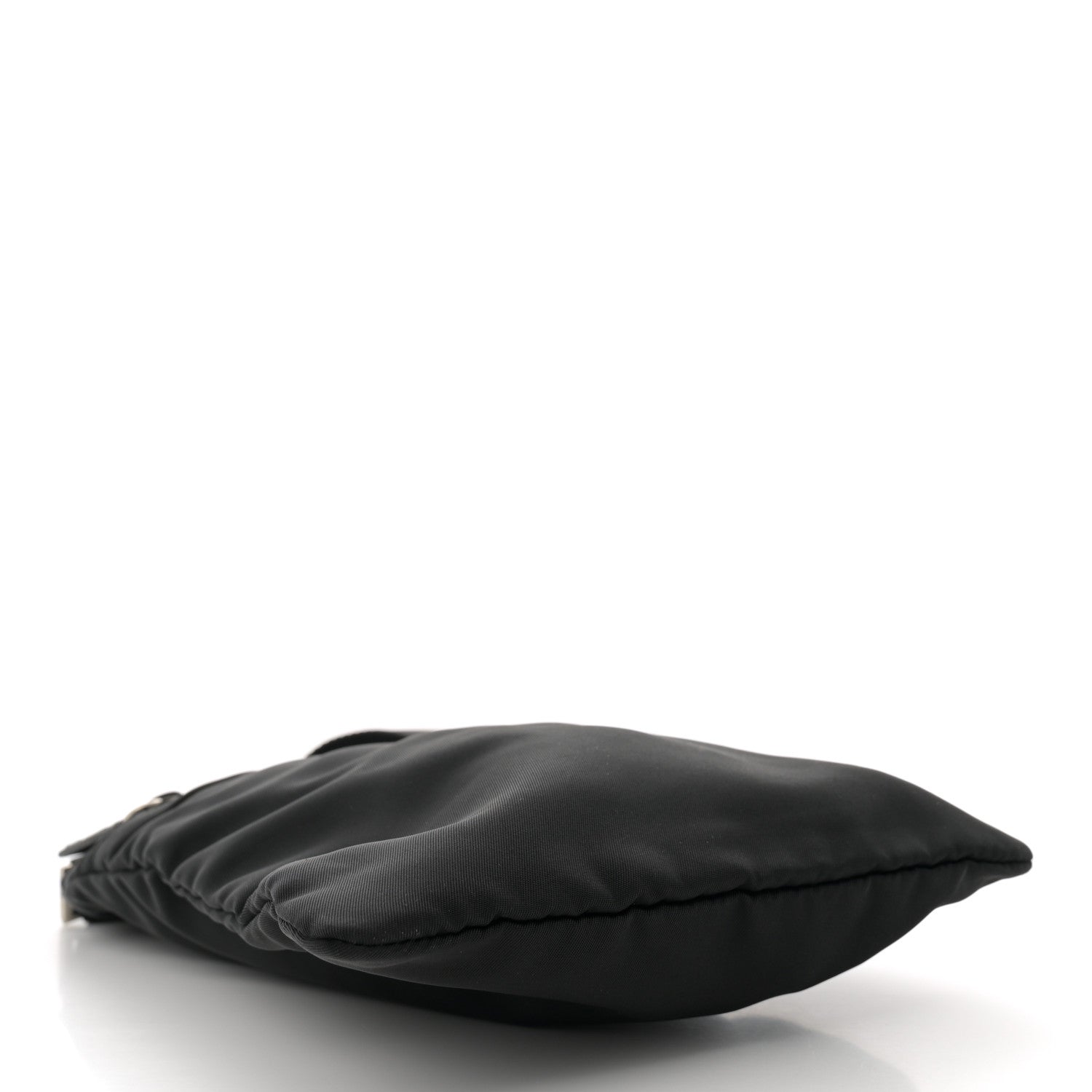 Prada Nylon Small Flat Messenger Bag Black 4 of 11