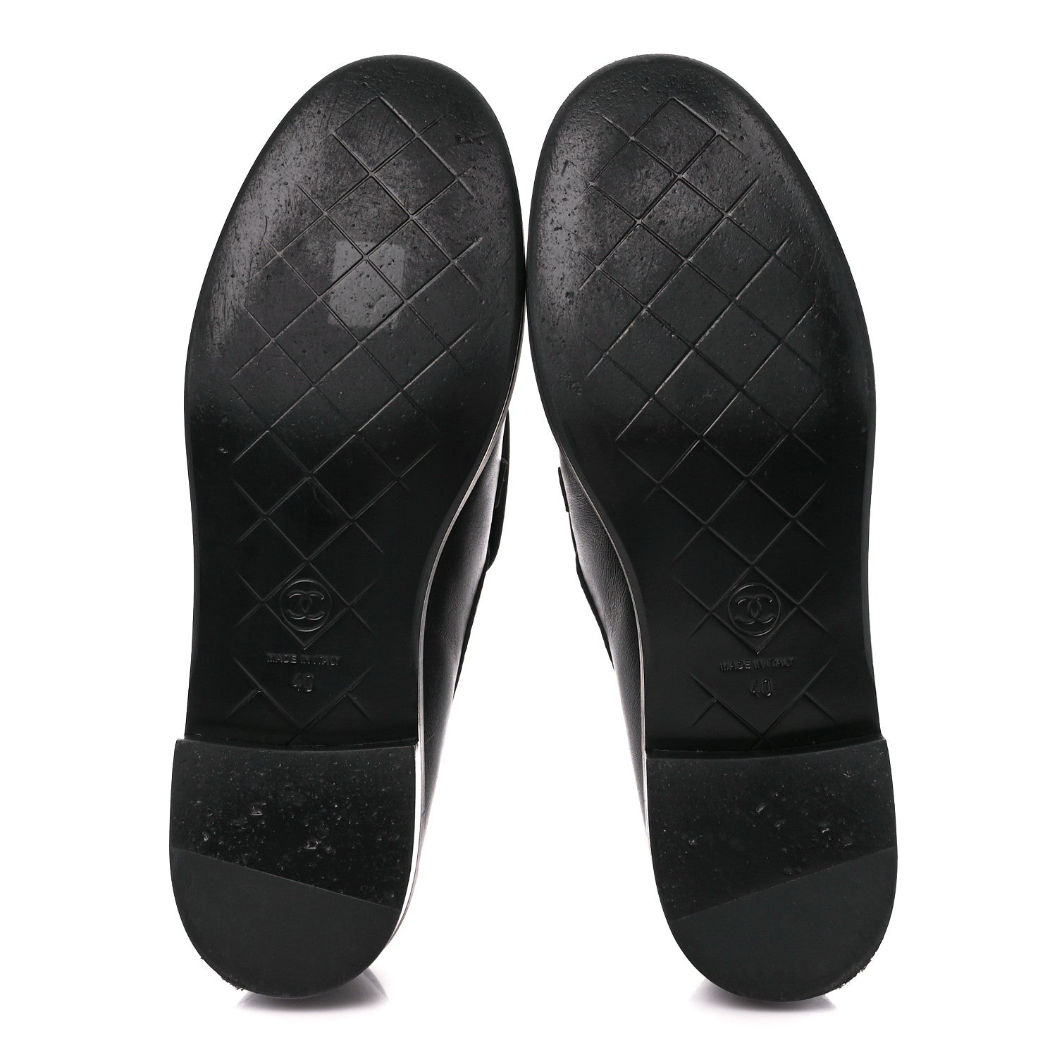 Chanel Lambskin Quilted CC Turnlock Loafers 40 Black 5 of 10
