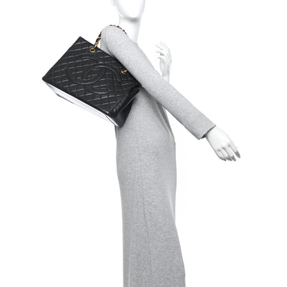 Chanel Caviar Quilted Grand Timeless Tote GTT Black 2 of 10