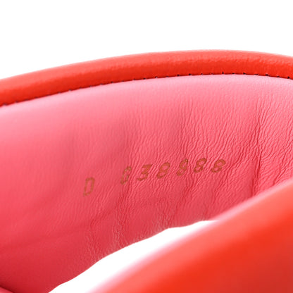 Chanel Lambskin Padded Pool Thong Sandals 38 Light 38 Red Pink 5 of 9