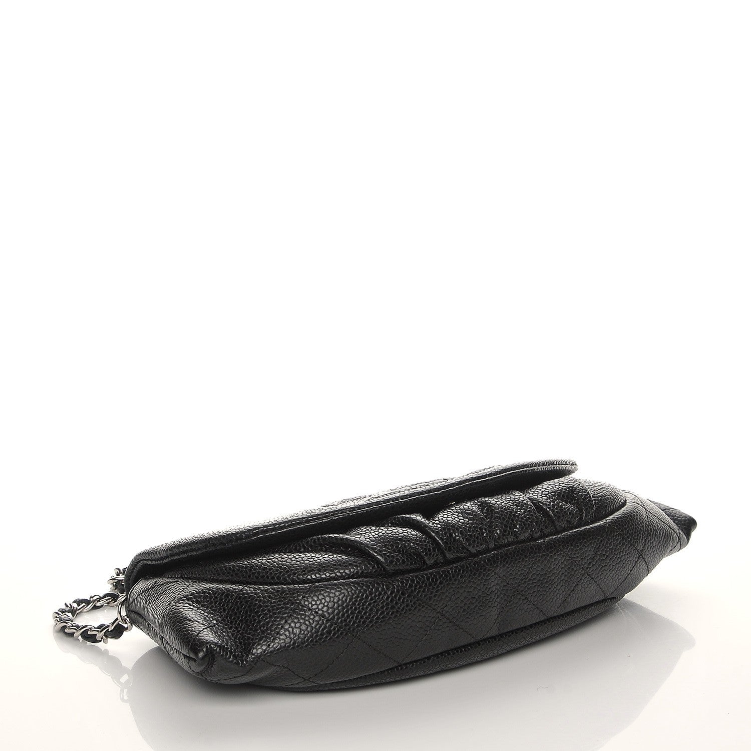Chanel Caviar Half Moon Wallet On Chain WOC Black 3 of 9