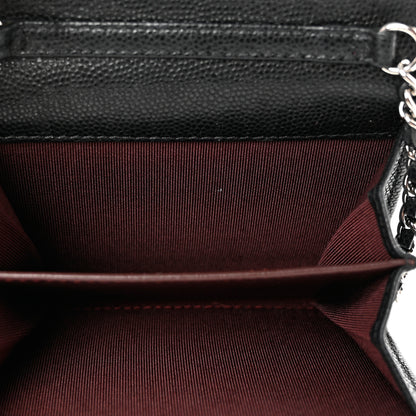 Chanel Caviar Quilted Flap Card Holder On Chain Black 5 of 8