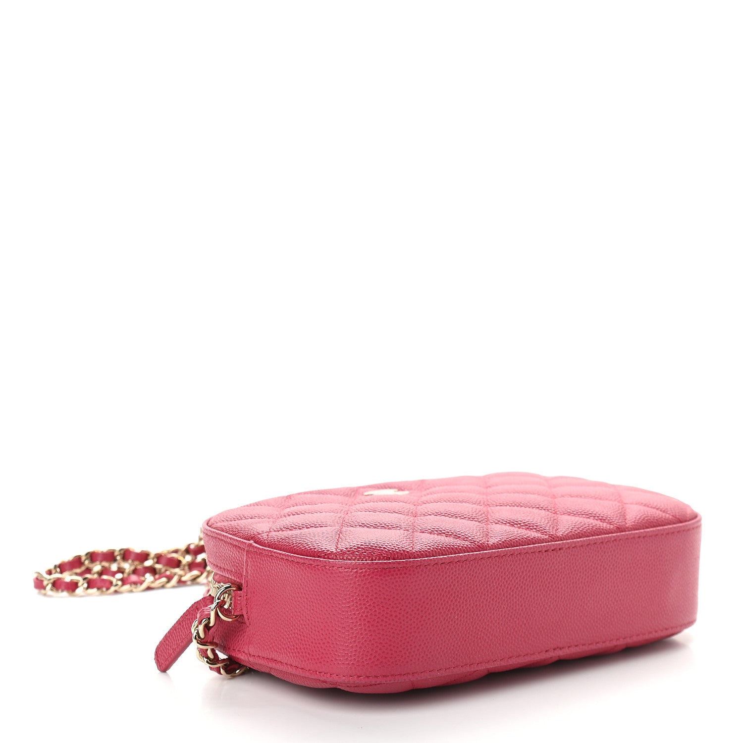 Chanel Caviar Quilted Camera Case Dark Pink 3 of 8