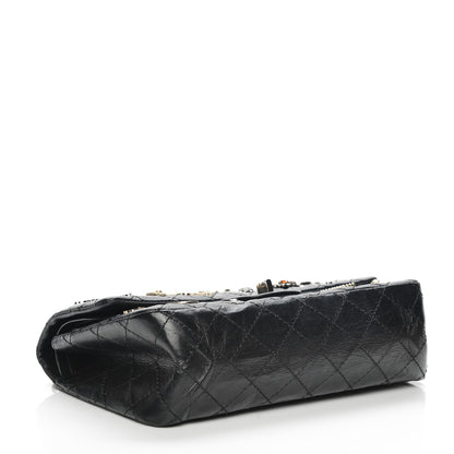 Chanel Aged Calfskin Lucky Charms 2.55 Reissue 225 Flap Black 4 of 9