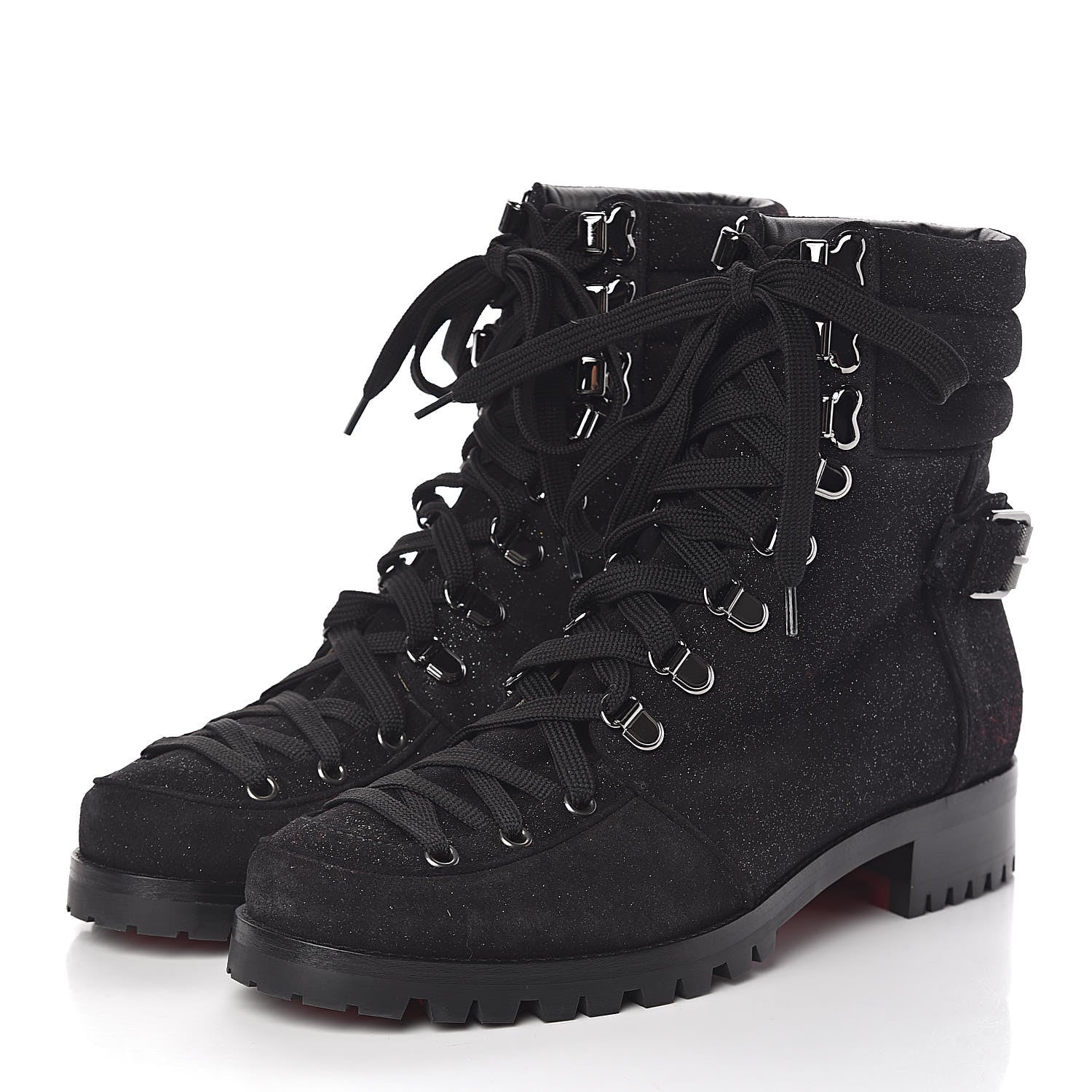 Christian Louboutin Crosta Star Who Runs Flat Boots 40.5 Black 3 of 7