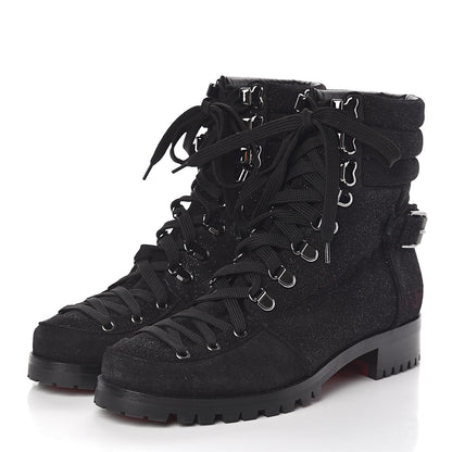 Christian Louboutin Crosta Star Who Runs Flat Boots 40.5 Black 3 of 7