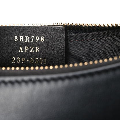 Fendi Vitello Grace Matte Whipstitch Small Fendigraphy Hobo Bag Black 7 of 11