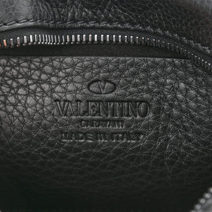 Valentino Garavani Pebbled Calfskin Rockstud Camera Crossbody Bag Black 6 of 10