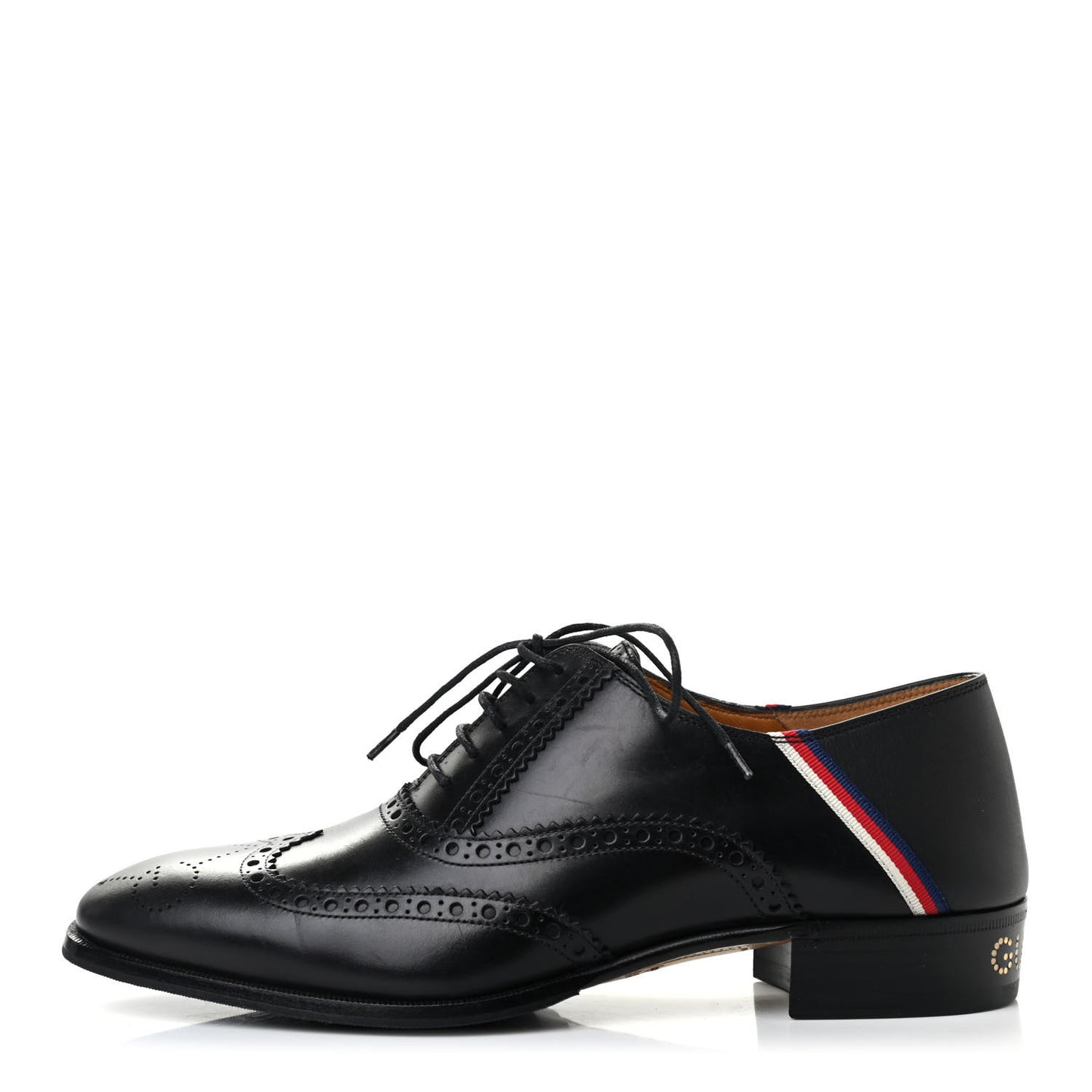 Calfskin Miro Soft Web Mens Spirit Wingtip Oxfords 6 Black
