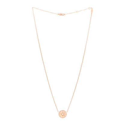 Christian Dior 18K Rose Gold Diamond Pink Opal Rose Des Vents Necklace 2 of 3