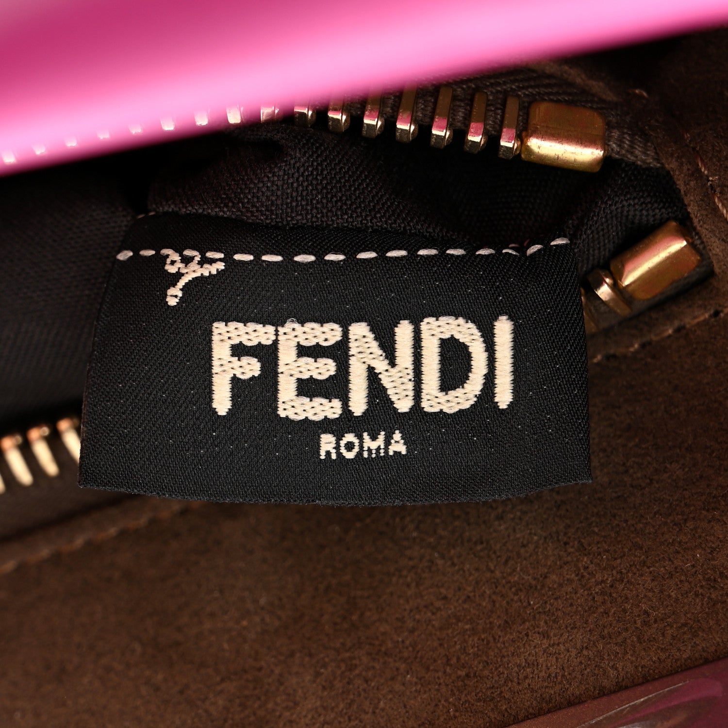 Fendi Vitello Seta Medium Peekaboo Iconic Satchel Magenta 7 of 11