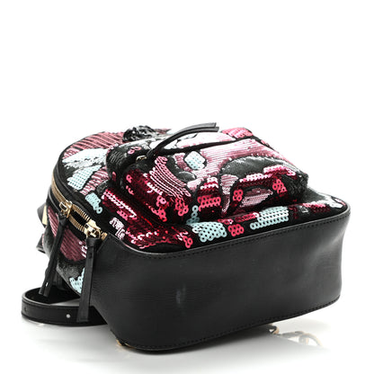 Versace Sequin Mini Palazzo Backpack Black Multicolor 4 of 11
