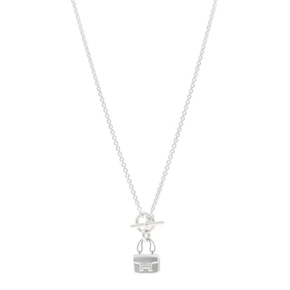 Hermes Sterling Silver Constance Amulettes Pendant Necklace 1 of 5
