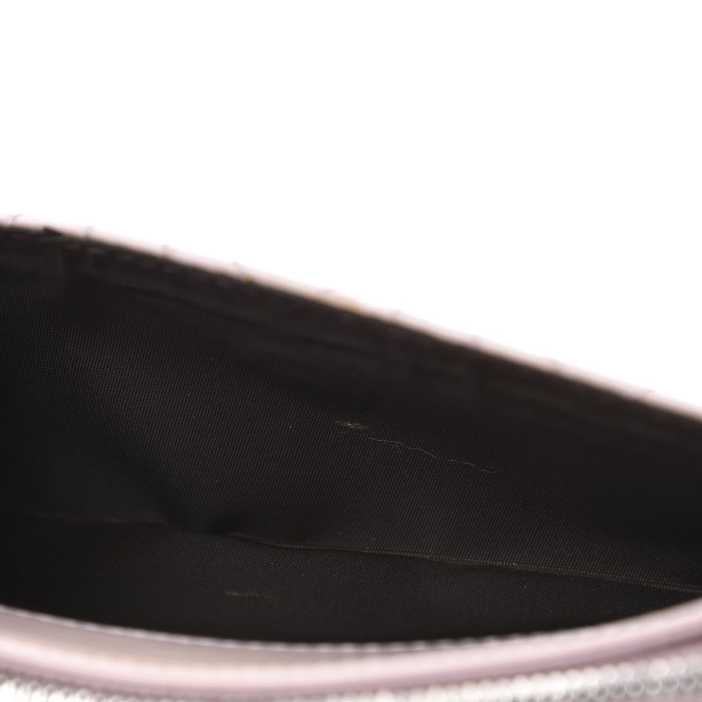 Patent Cannage Rendezvous Chain Wallet Beige